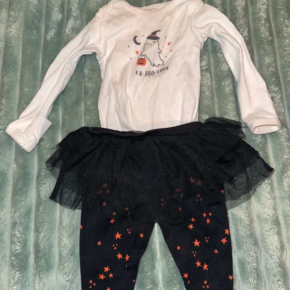 Kids Halloween Ghost Costume with Tutu